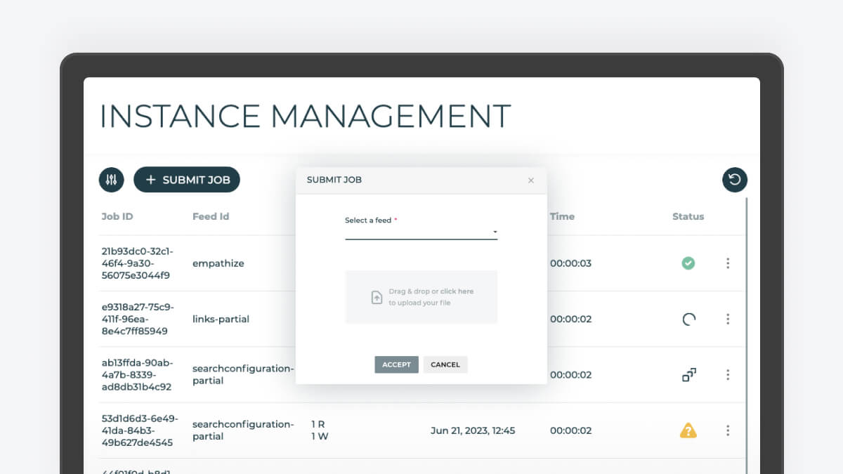 Index section in IMC